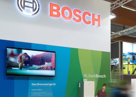 Messestand von Büro mit Aussicht - Kreativagentur für Bosch Österreich